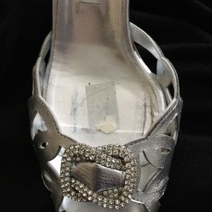 Manolo Blahnik Silver evening sandals